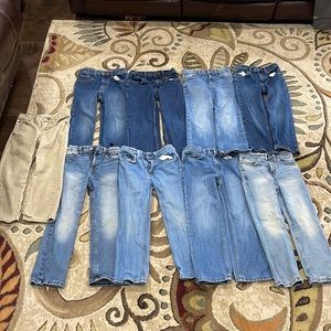 Lot of (9) pairs of boys size 6 jeans / pants